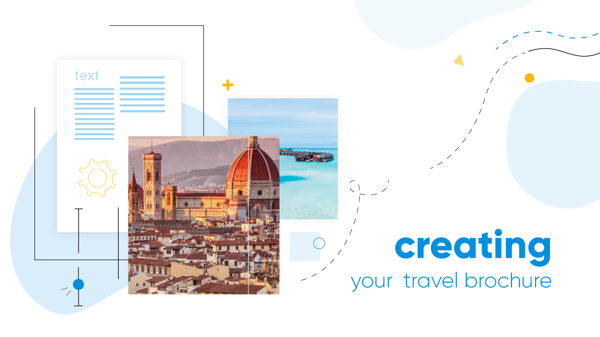 Highlight destinations using free travel brochure examples