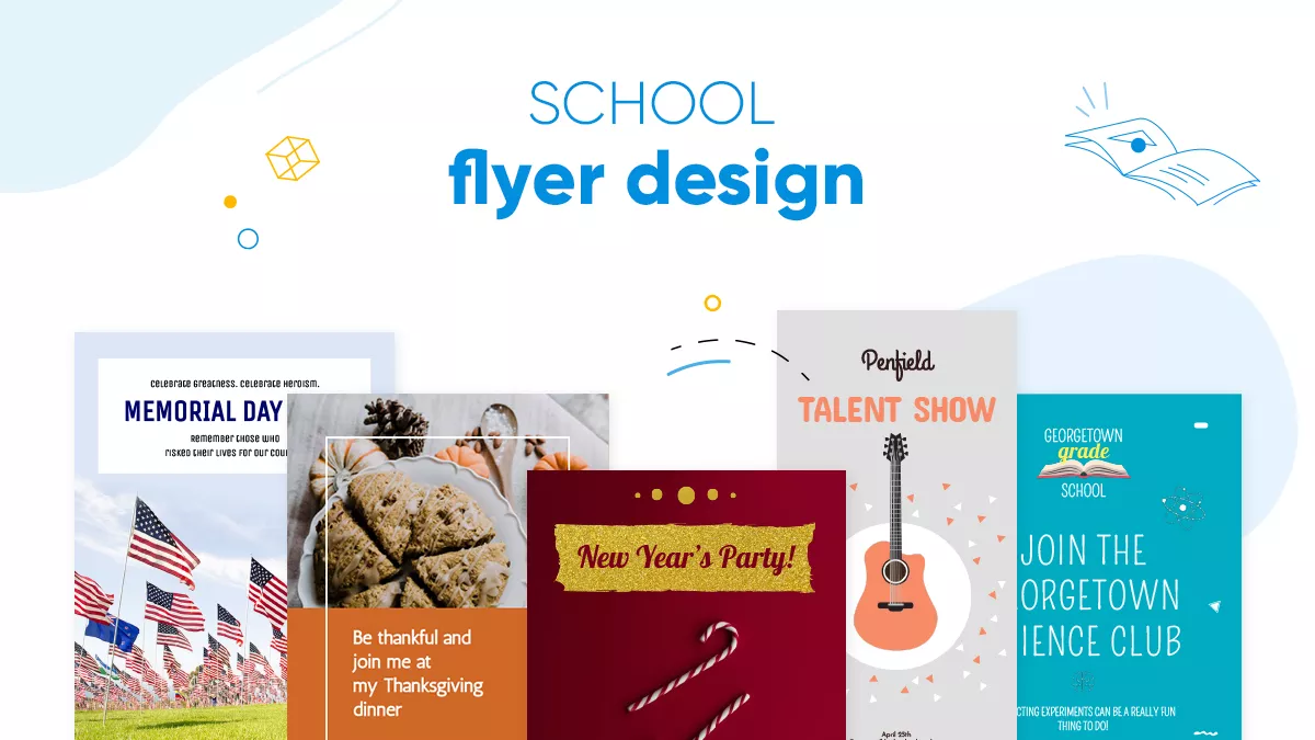 Back to school 2020: School flyer design ideas