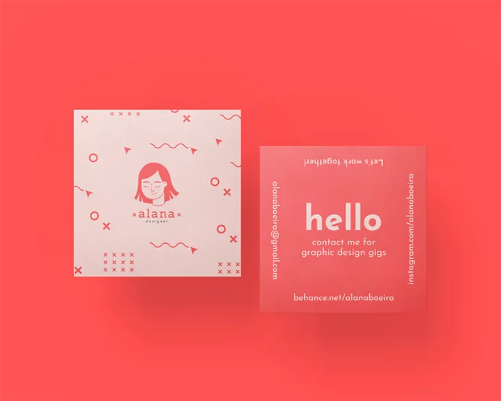 examples of graphic designer business cards