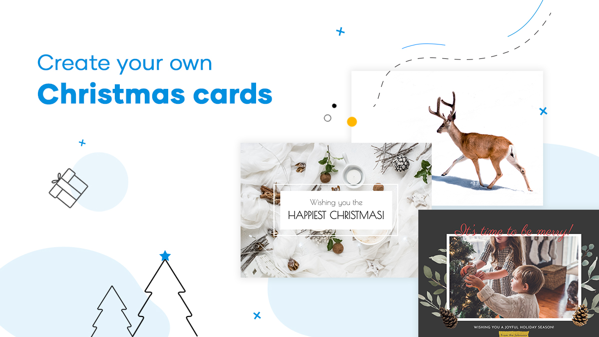 how to make your own Christmas Cards in Flipsnack