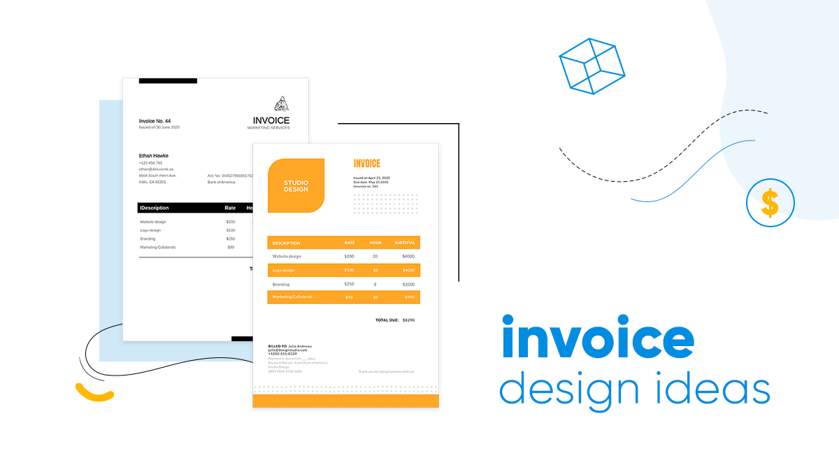 Invoice design ideas that pay off. Free templates included