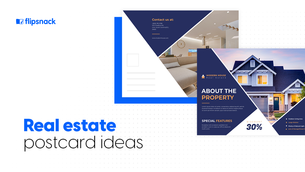 cover real estate postcard ideas