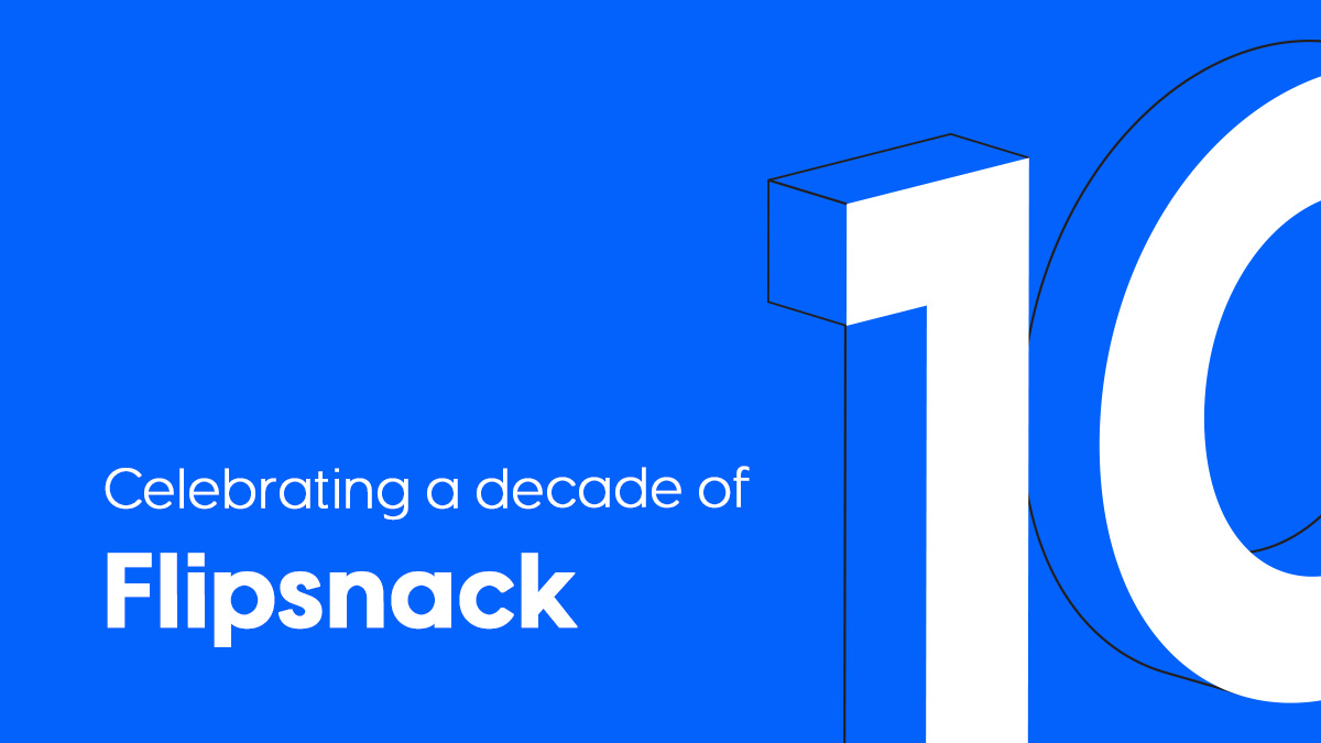 celebrating a decade of Flipsnack blog article cover