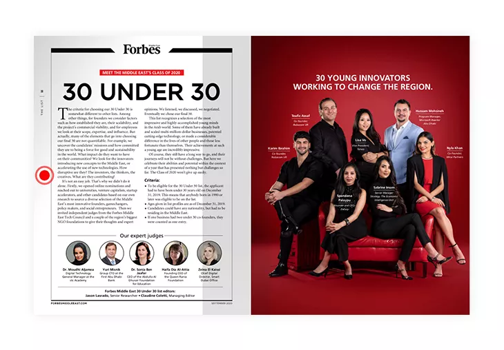 Meet The Middle East's 30 Under 30 Class Of 2020