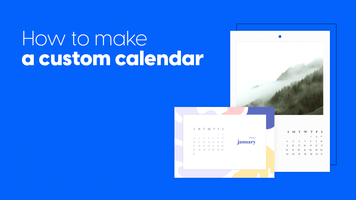 how to make a custom calendar cover