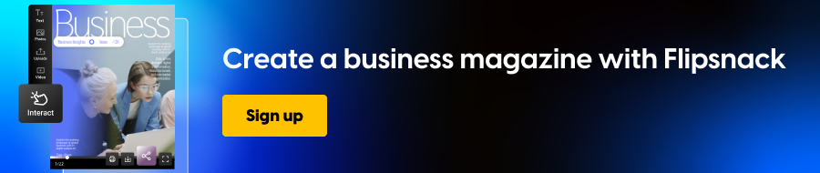 create a business magazine