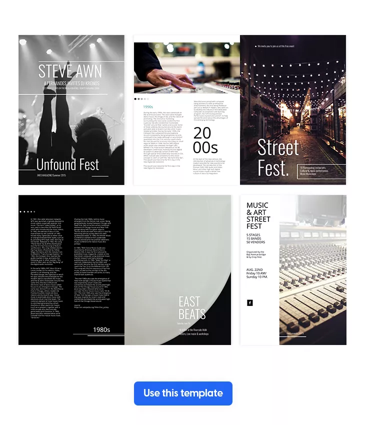 Music Festival Brochure Template