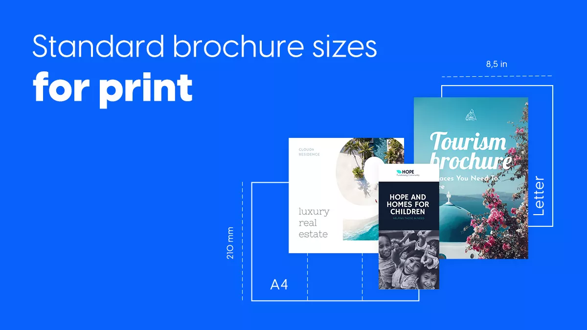 Standard brochure sizes for print