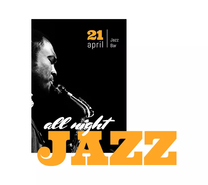 Sample Jazz Event Brochure Front Cover
