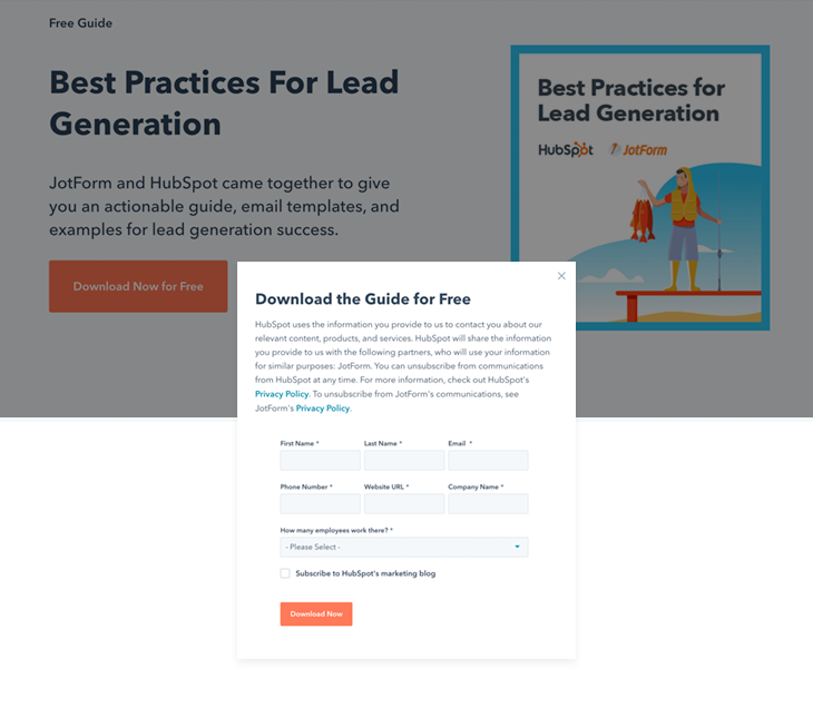 Ebooks collect high-quality leads