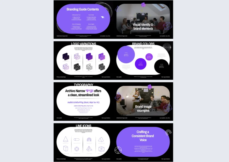 Interactive Company Branding Guide Template