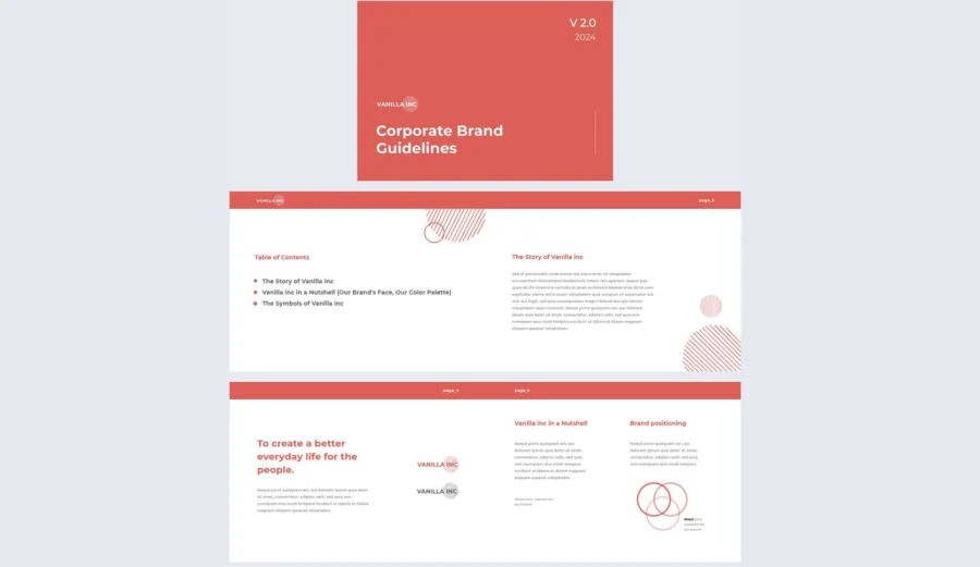 Modern Corporate Guidelines Template