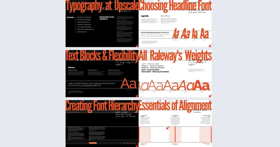 Professional Brand Typography Guide Template