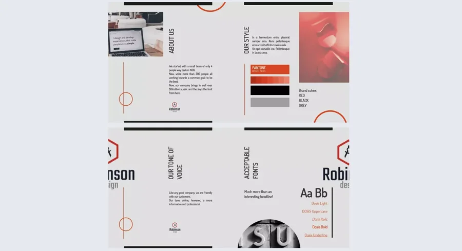 Simple Brand Guidelines Template