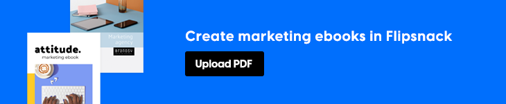 creating marketing ebooks in Flipsnack banner