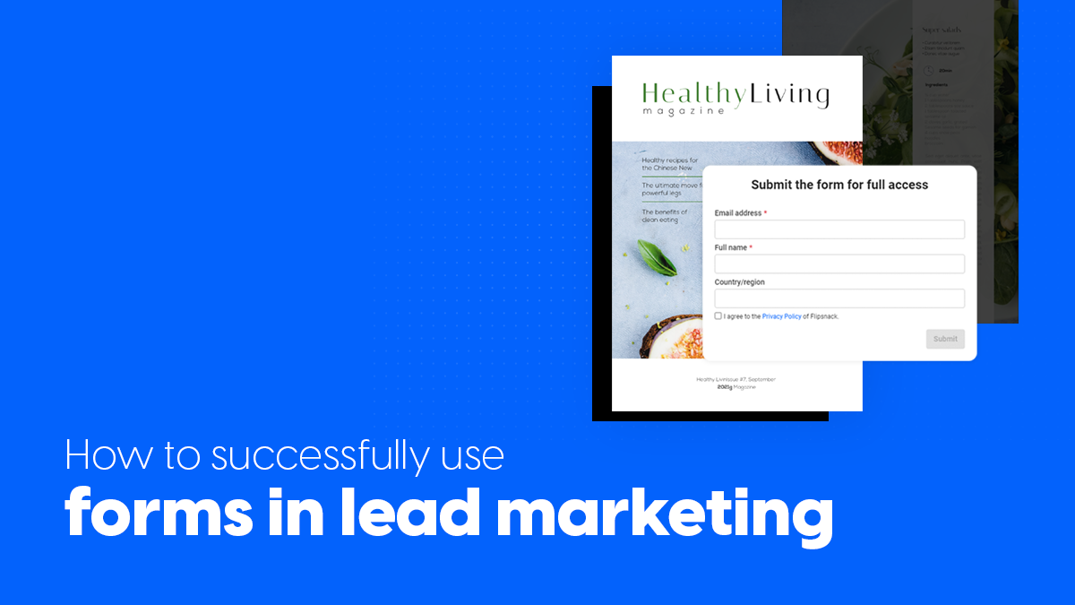 How to successfully use forms in lead marketing cover