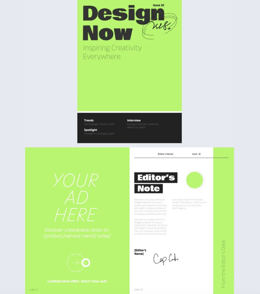 Impactful Digital Magazine Cover