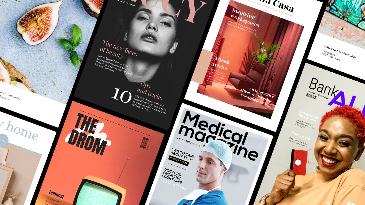 magazine cover page design templates free download