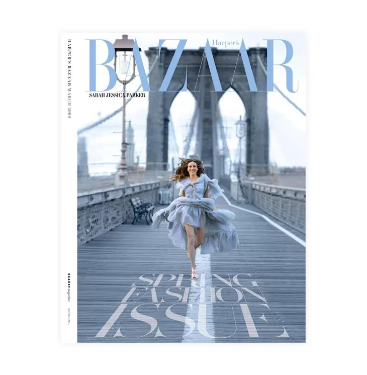 Sarah Jessica Parker on the harper's bazaar magazine cover