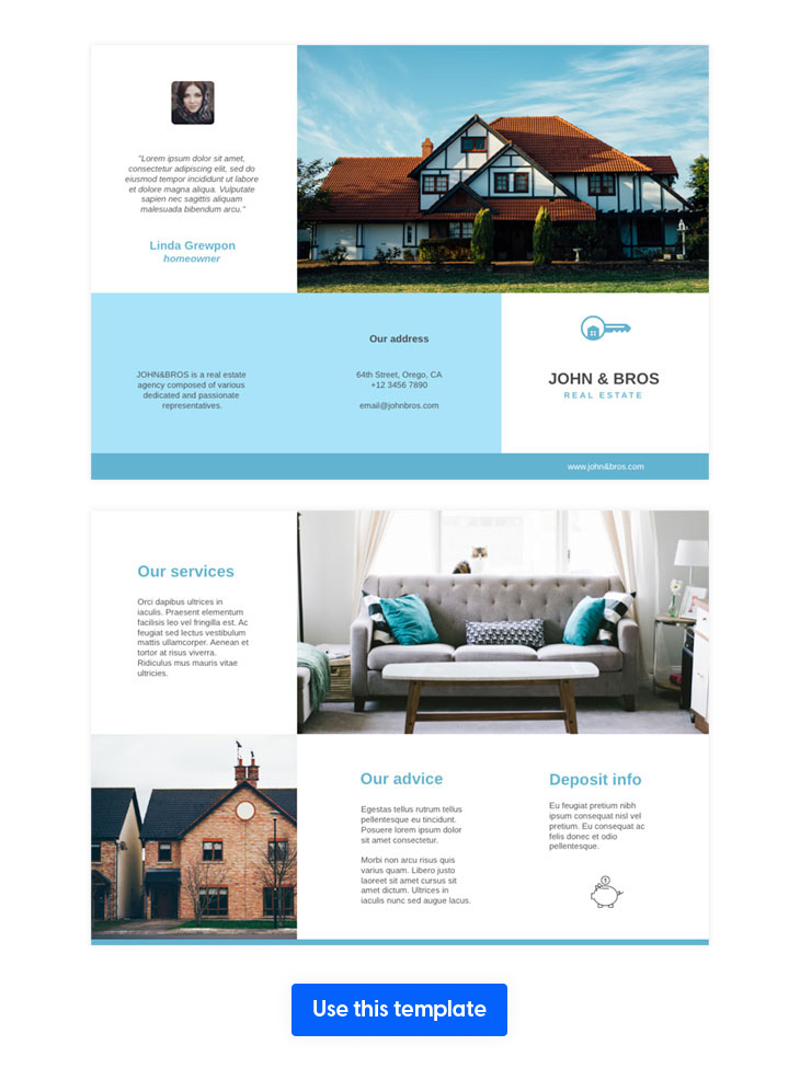 Real estate brochure template ideas to showcase your properties