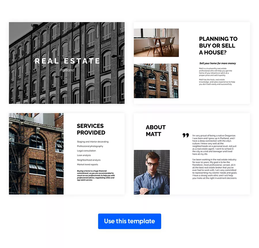 Real Estate Agency Presentation Template