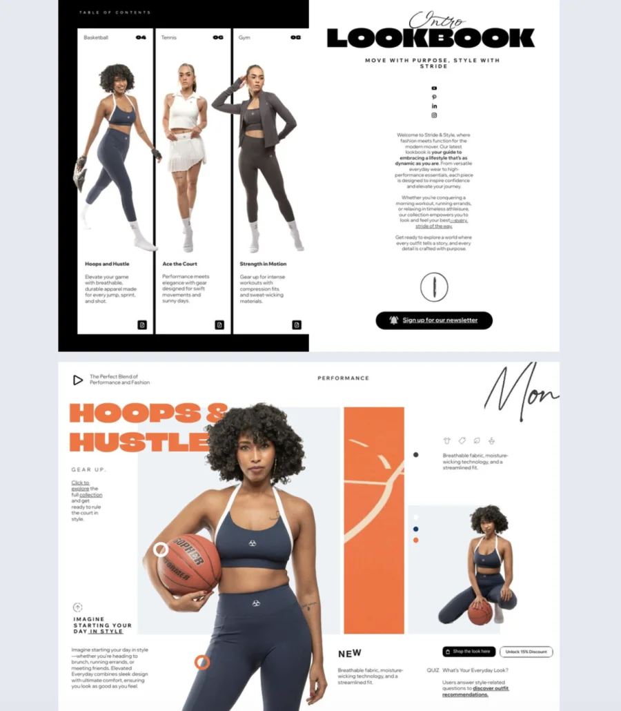 Customizable Sportswear Lookbook