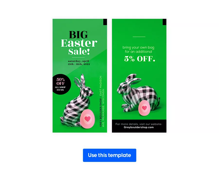 Digital Easter sale flyer