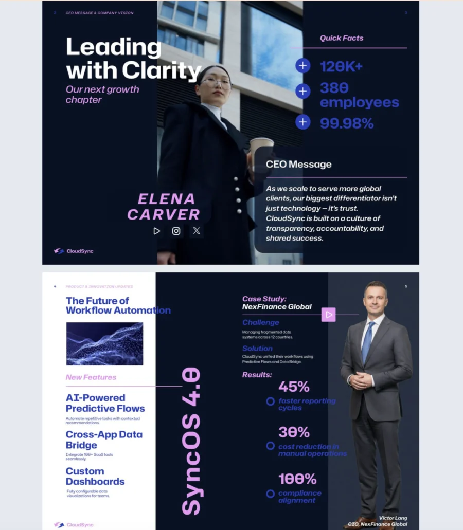 Editable Company Newsletter Template