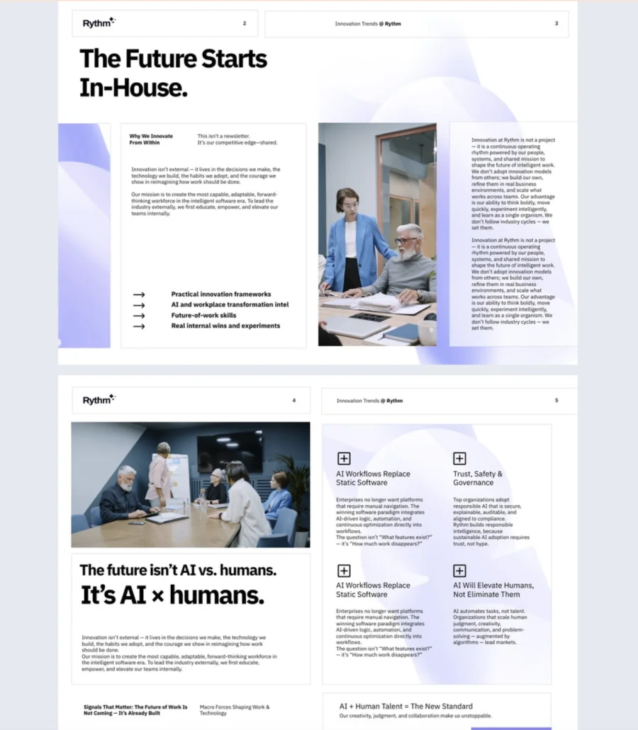 Innovation Trends Newsletter Example