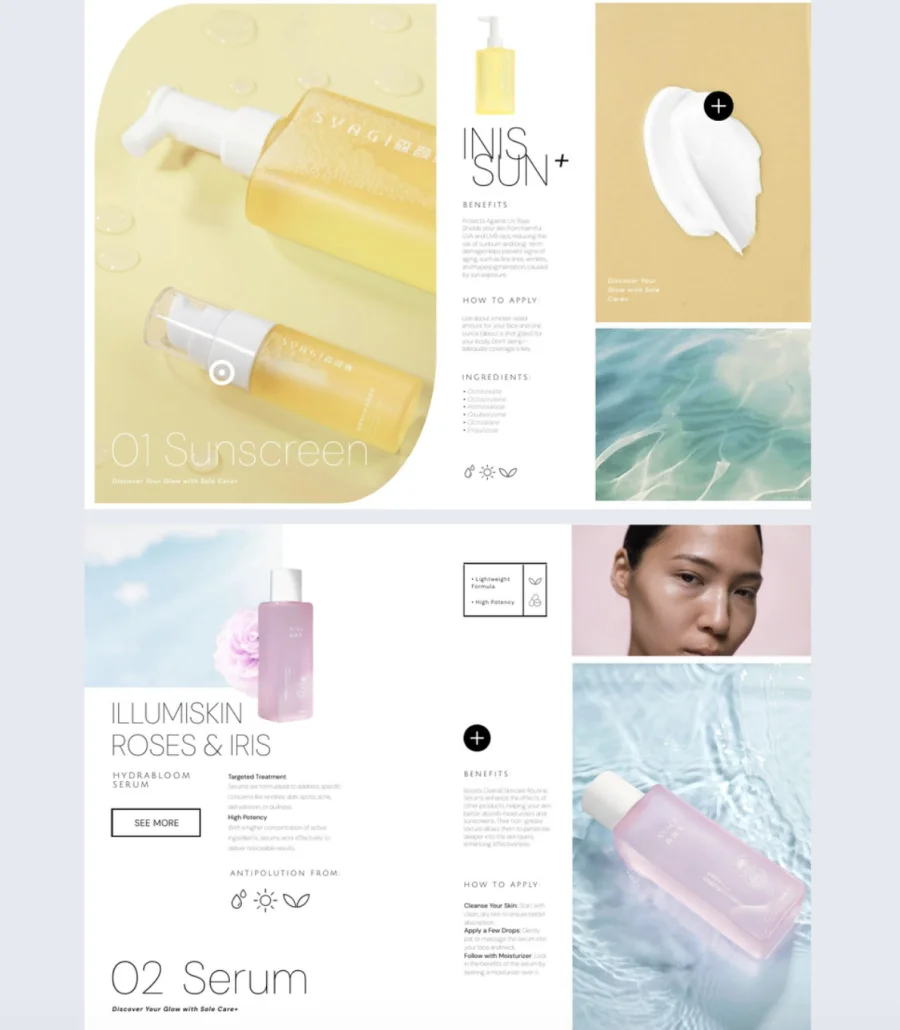 Interactive Beauty Lookbook Template
