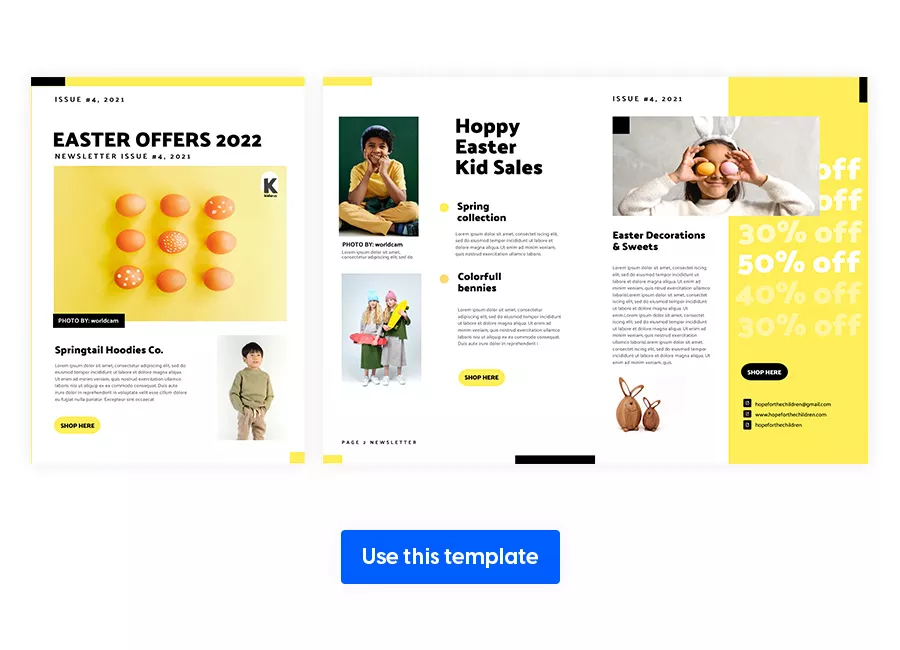 Interactive Easter Offers Newsletter Template