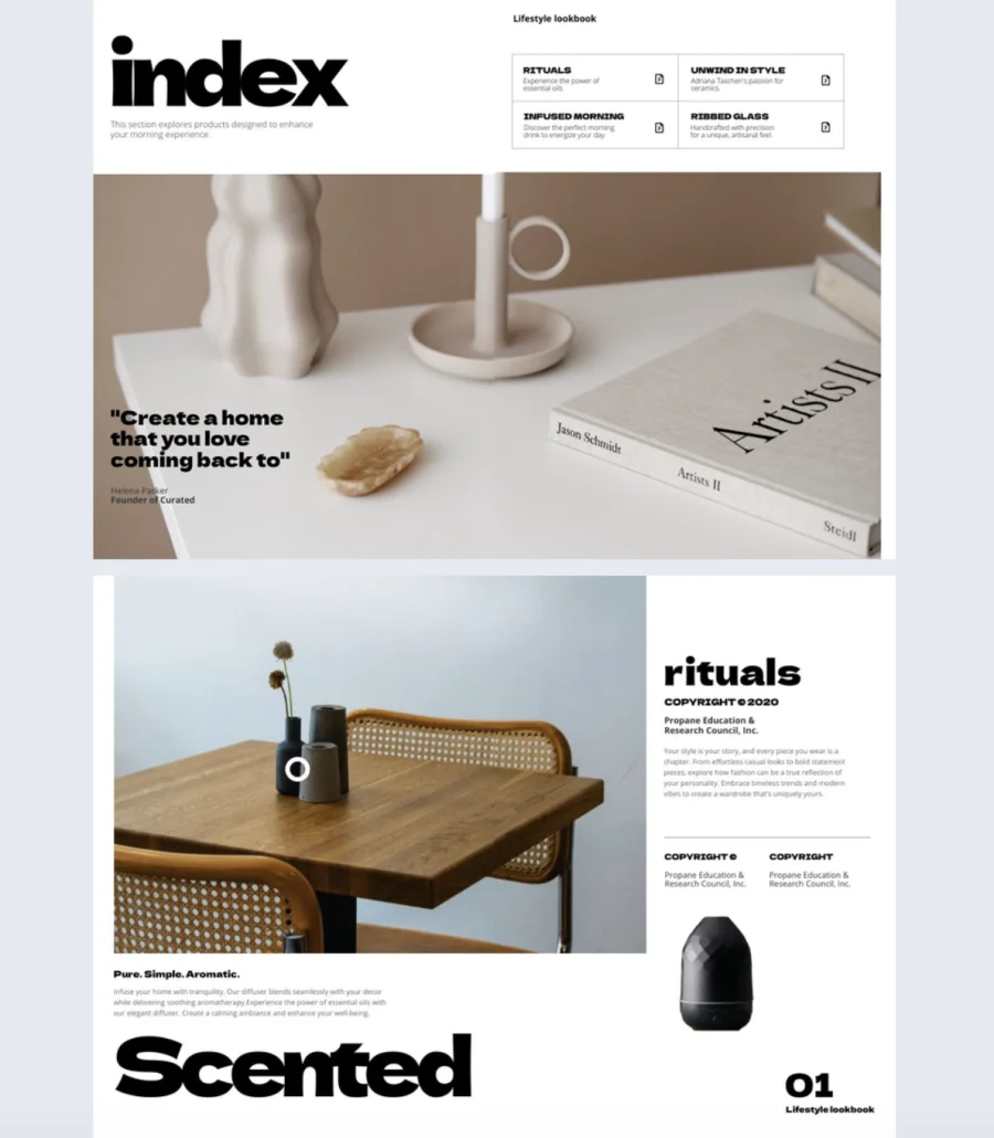 Professional Lifestyle Lookbook Template