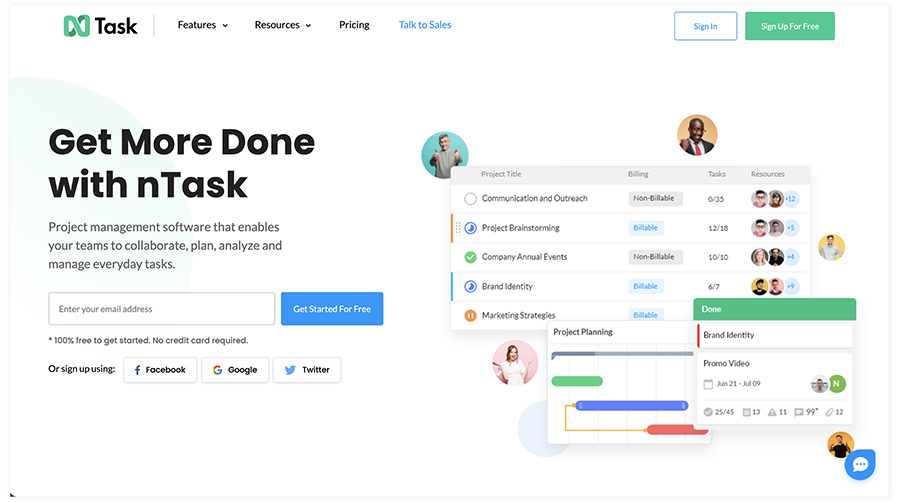 nTask - a digital marketing tool for communication and collaboration