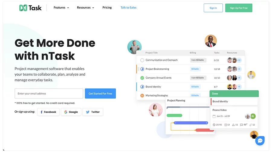 nTask - a digital marketing tool for communication and collaboration