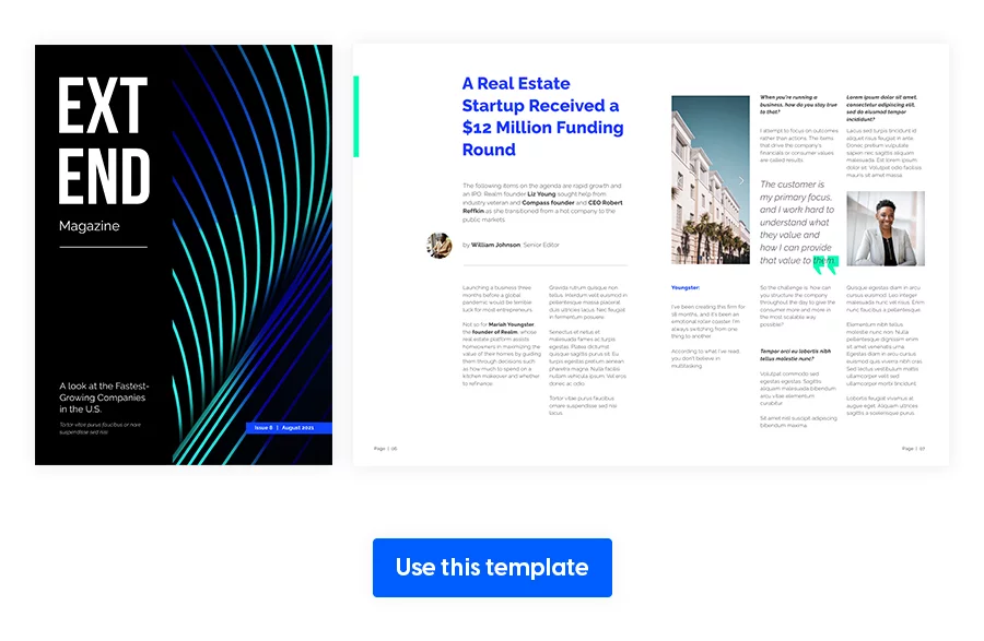 Interactive Business Magazine Template