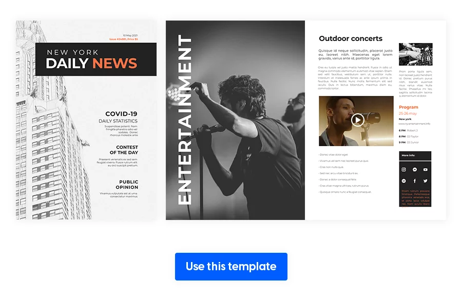 Interactive News Magazine Template