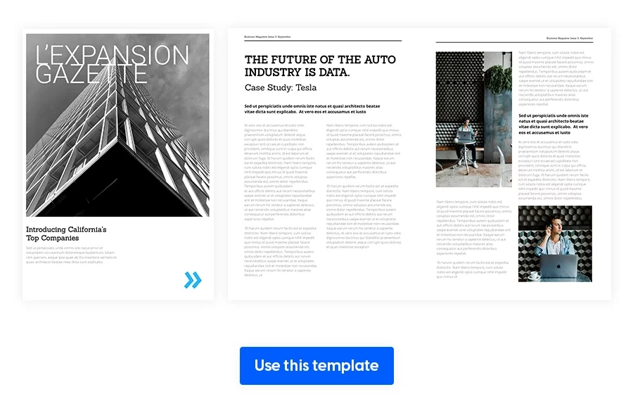 Modern Business Magazine Template