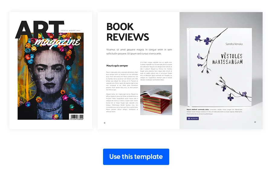 Graphic Design Magazine Template