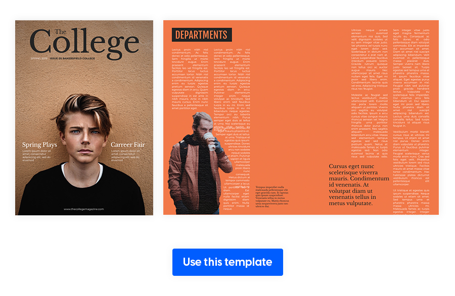 Creative College Magazine Template