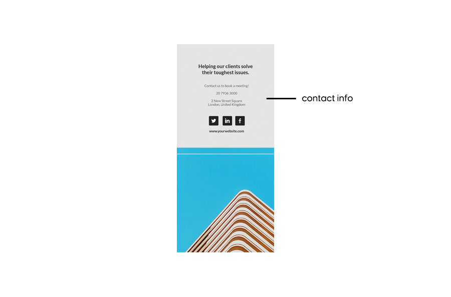 Back cover brochure design