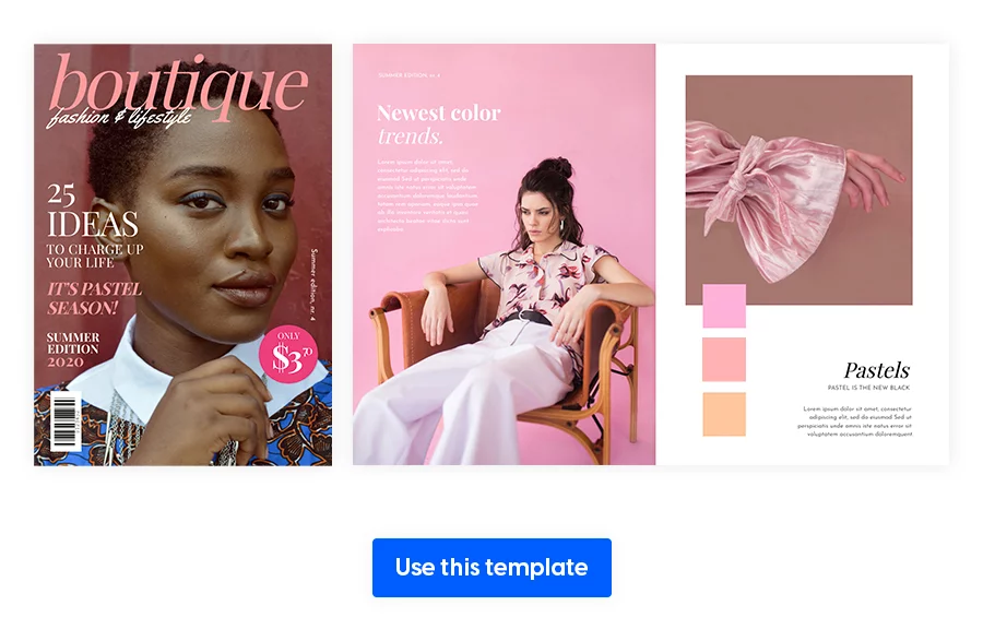 Fashion Magazine Design Template