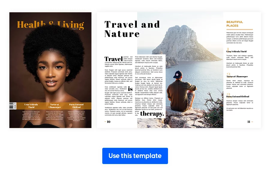 Interactive Lifestyle Magazine Layout