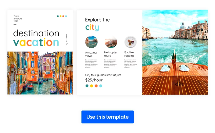 City Vacation Brochure Template
