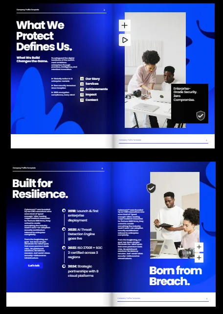 Editable business brochure template