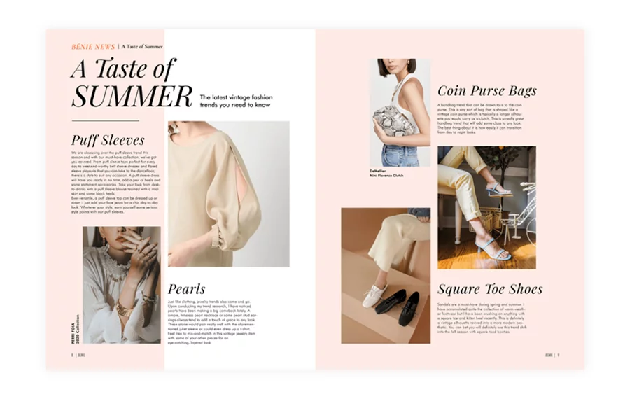 Formal Magazine Layout Ideas