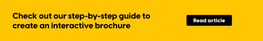 make an interactive brochure in Flipsnack
