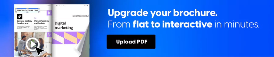 make a brochure with Flipsnack