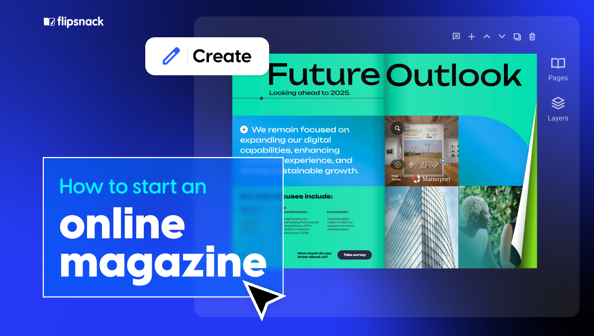 how to start a magazine using Flipsnack