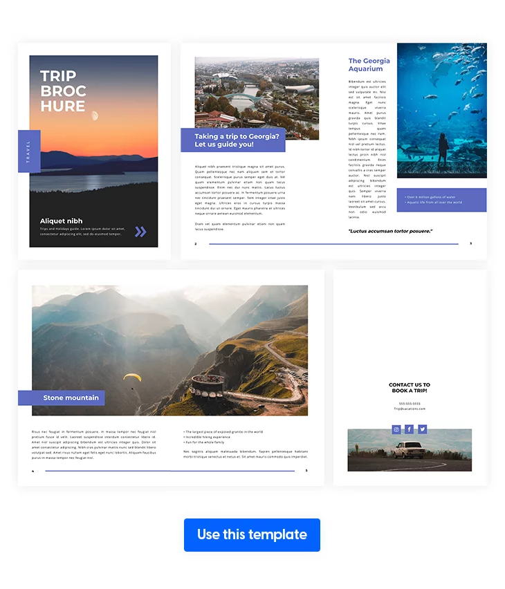 Adventure Trip Brochure Template