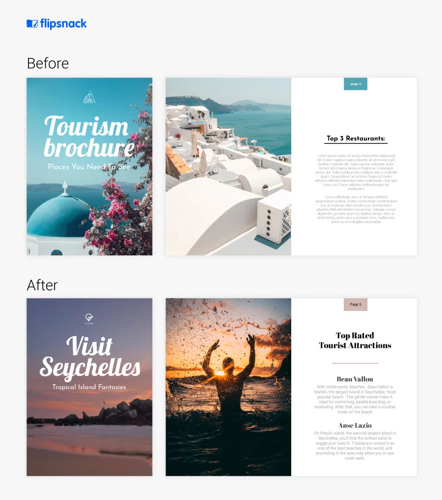 ideas for making a travel brochure